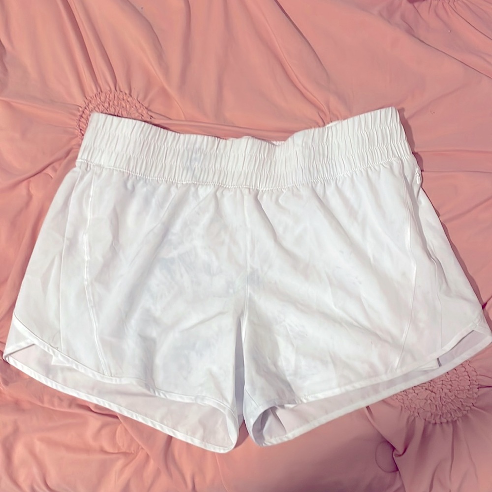 White spandex Avia shorts